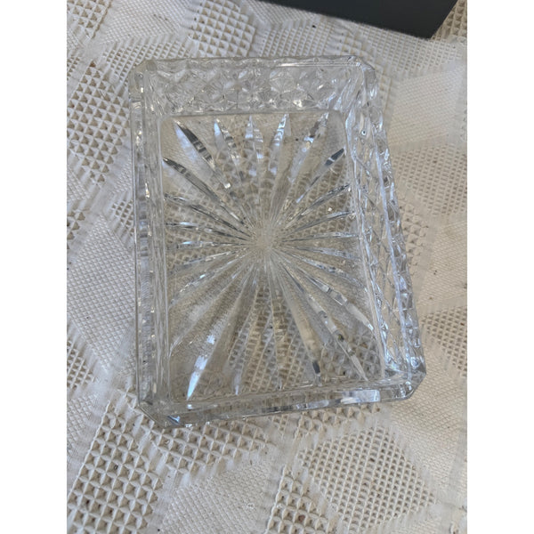 Waterford Westover Crystal Notepad Holder with Box  Made In Desk Decor Germany