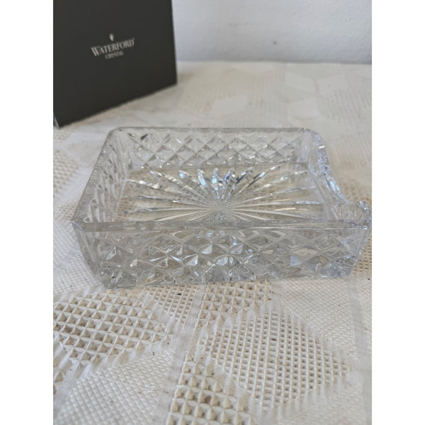 Waterford Westover Crystal Notepad Holder with Box  Made In Desk Decor Germany