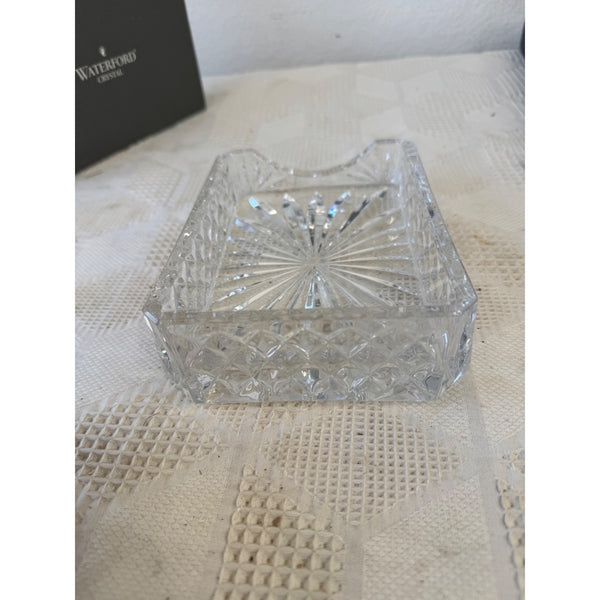 Waterford Westover Crystal Notepad Holder with Box  Made In Desk Decor Germany