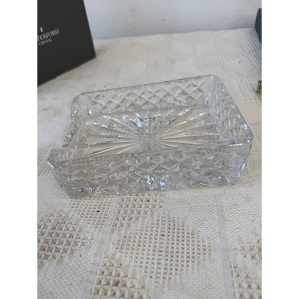 Waterford Westover Crystal Notepad Holder with Box  Made In Desk Decor Germany