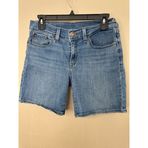 Levi Strauss Womens Blue Denim Shorts