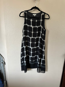 Max Studio Black & White Sleeveless Dress