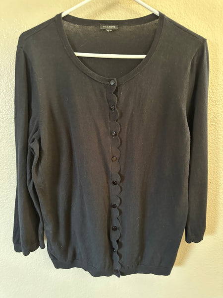 Talbots Black Cardigan