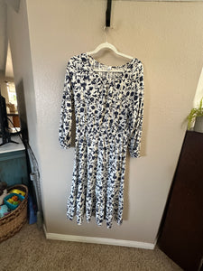 Old Navy Blue Floral Dress