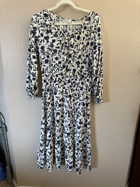 Old Navy Blue Floral Dress