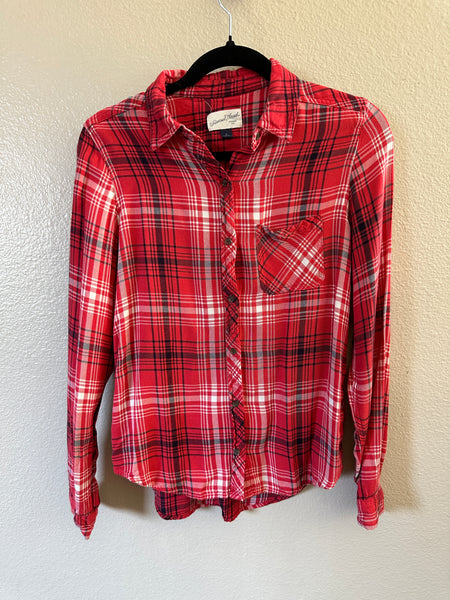 Universal Threads Red Plaid Shirt