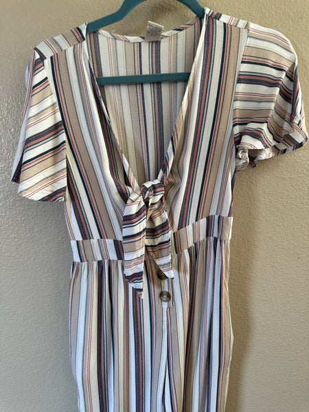 Mimi Chica Striped Jumpsuit