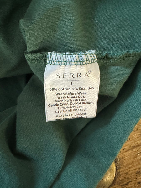 Serra Green Long Sleeve Dress