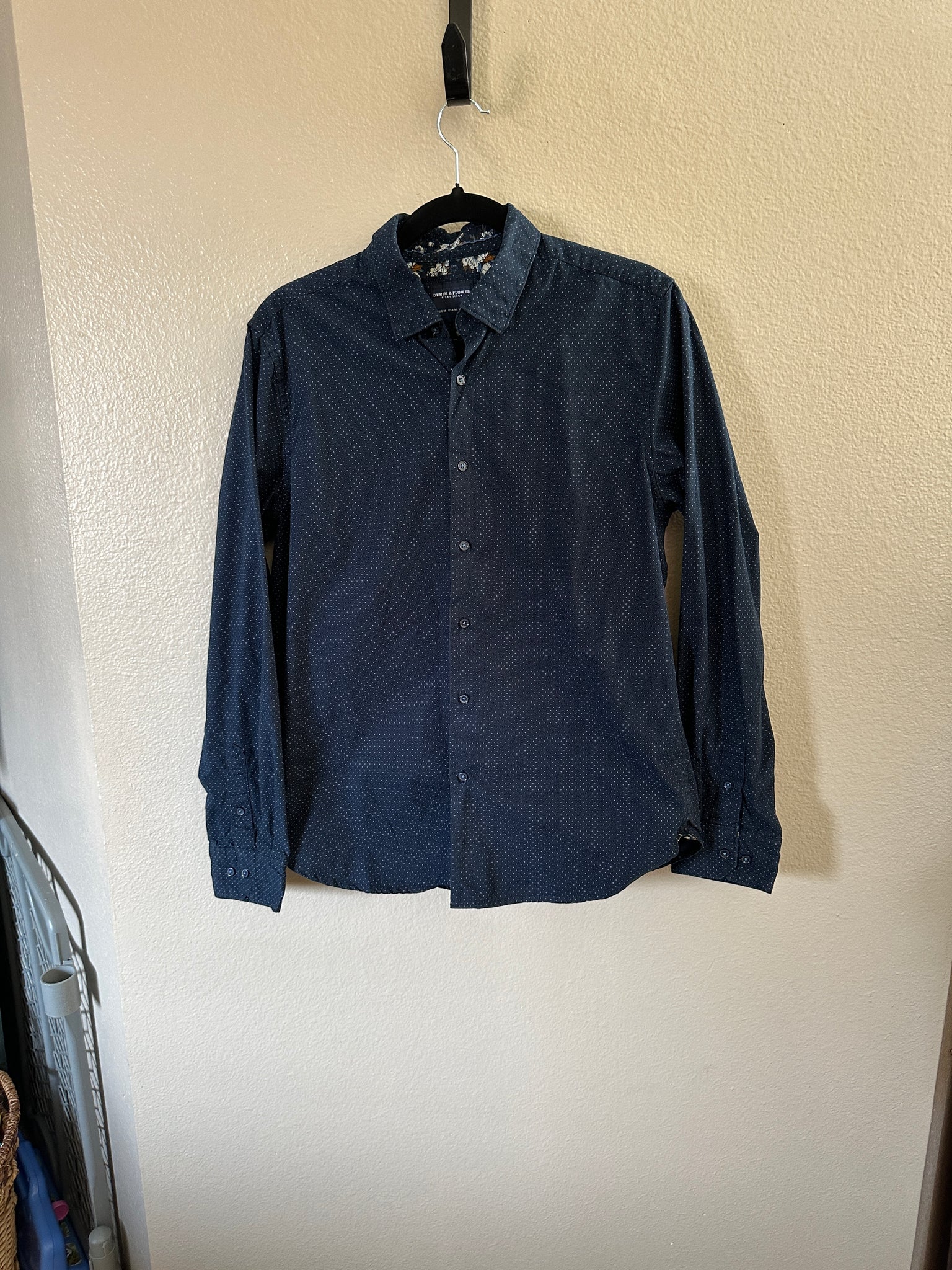 Denim & Flower Men's Dress Shirt