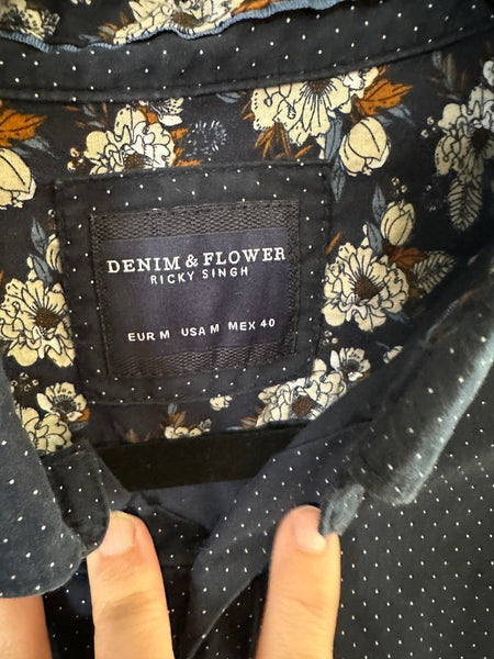 Denim & Flower Men's Dress Shirt