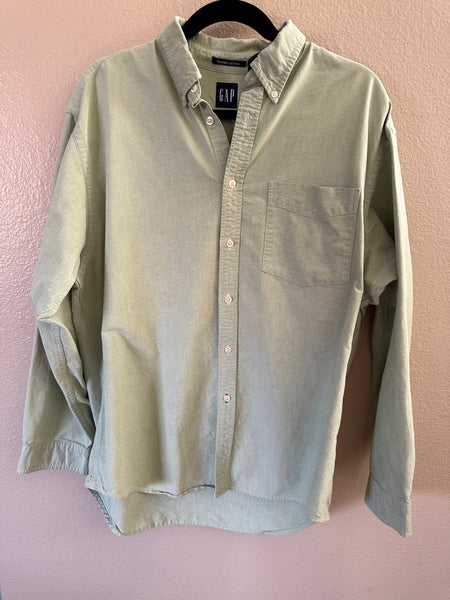 Gap Light Green Men's Dress Shirt