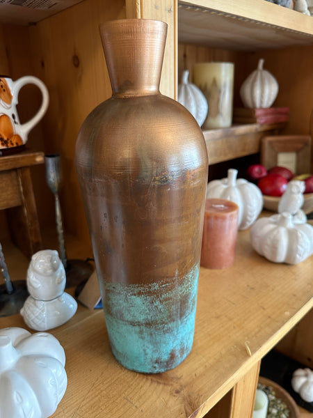 Two-Toned Copper Vase