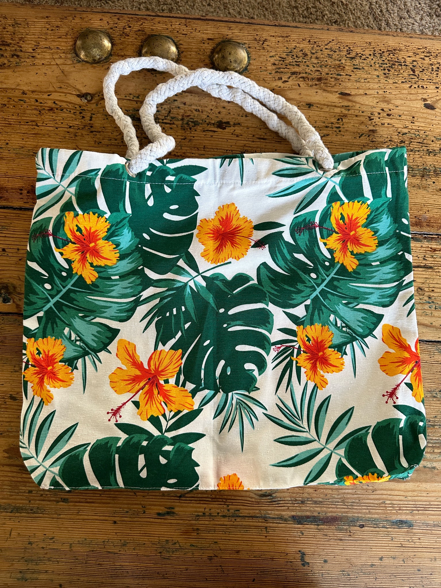 Floral Beach Bag