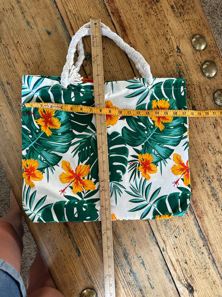 Floral Beach Bag