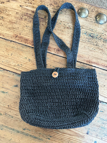 Black Paper Shoulder Purse