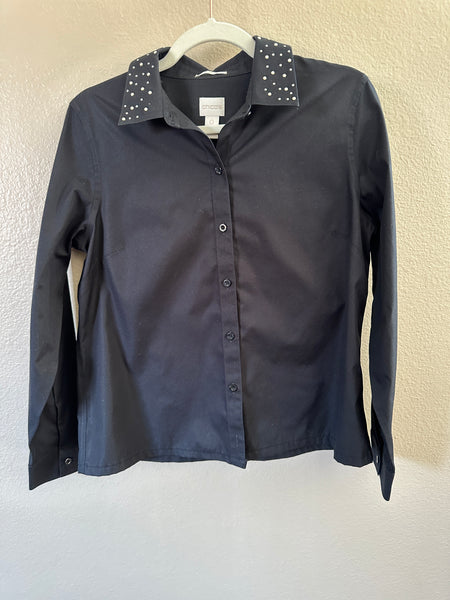 Chico's Black Long Sleeve Blouse