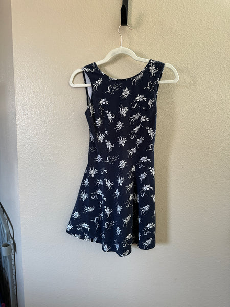 Forever 21 Navy Blue Floral Dress