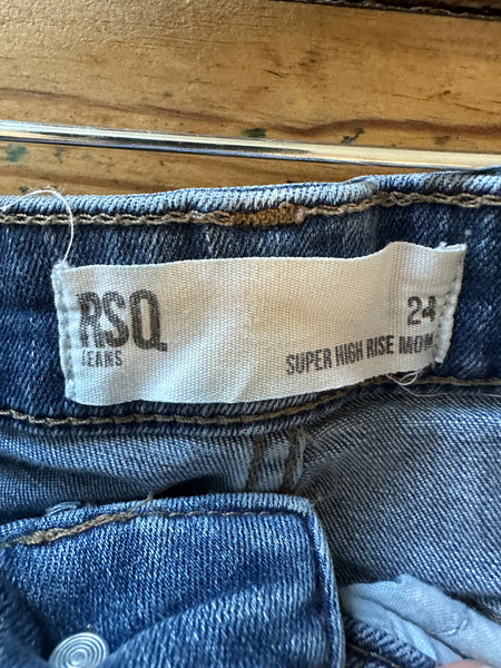 RSQ Super High-Rise Mom Jean Shorts