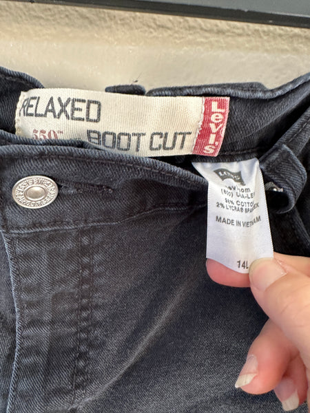 Levi's 550 Black Bootcut Jeans