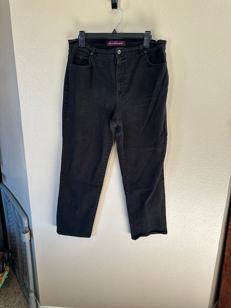 Gloria Vanderbult Taper Leg Black Jeans