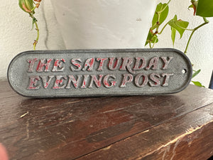 Antique Saturday Evening Post Paper weight