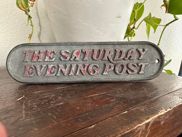 Antique Saturday Evening Post Paper weight