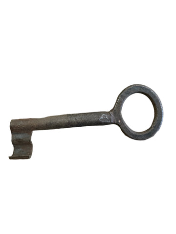 Large Antique 1700s Hand Forged Key