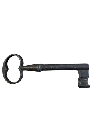 Large Antique 1700s Hand Forged Key