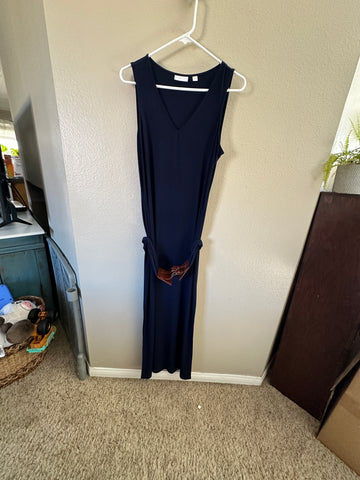 New York & Co Navy Blue Long Dress