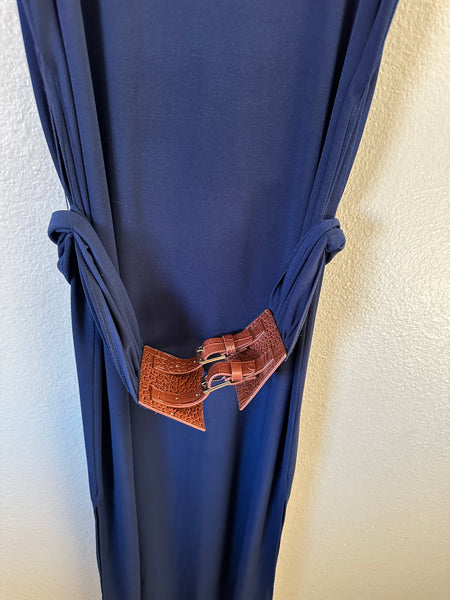 New York & Co Navy Blue Long Dress