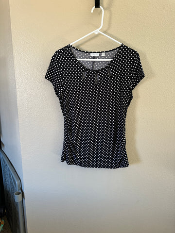 New York & Co Black & White Blouse