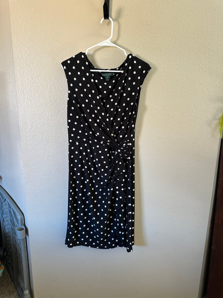 Lauren Ralph Lauren Black Polka Dot Dress