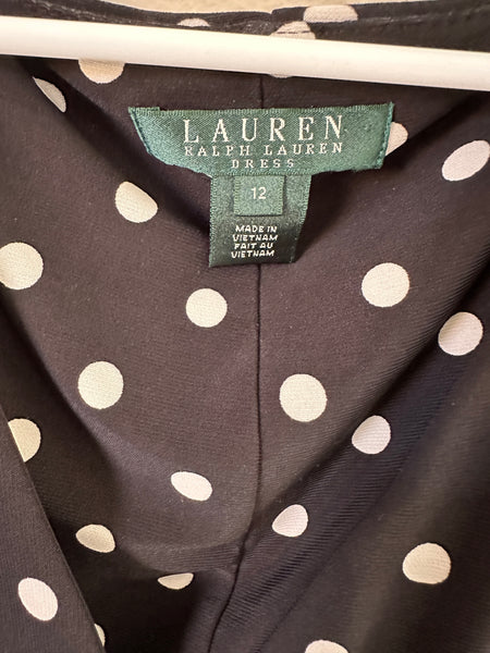 Lauren Ralph Lauren Black Polka Dot Dress