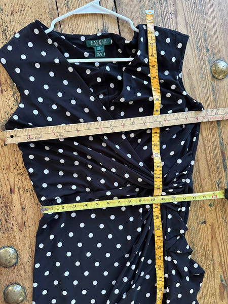 Lauren Ralph Lauren Black Polka Dot Dress