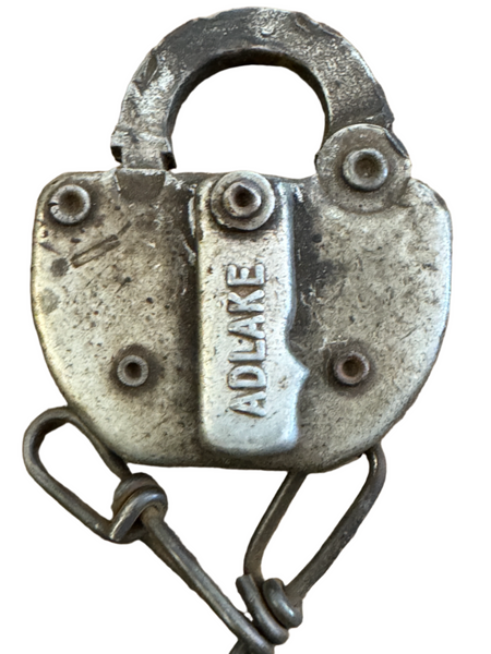 Vintage Adlake ATSFS RYS Railway Padlock