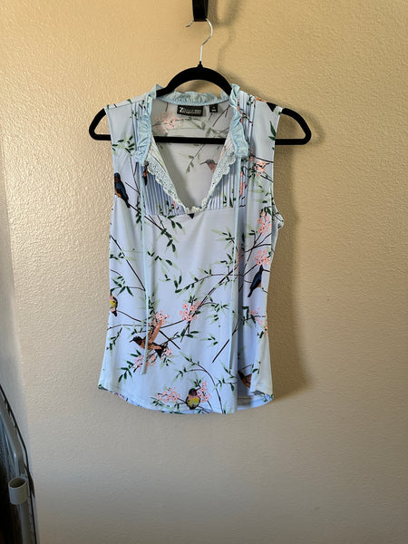 7th Avenue Sleeveless Floral Blouse