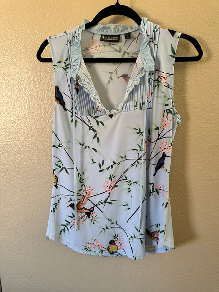 7th Avenue Sleeveless Floral Blouse