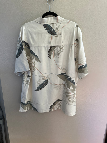 St John Bay Tropical Silk Short Sleeve Shirt