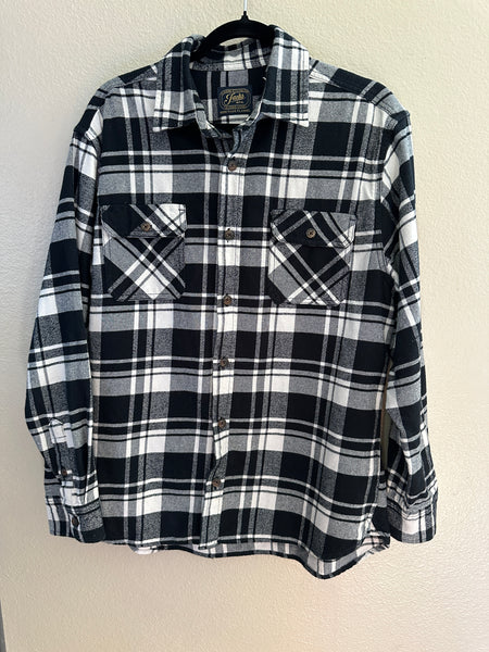 Jachs Mfg. Mens Heritage Black & White Flannel