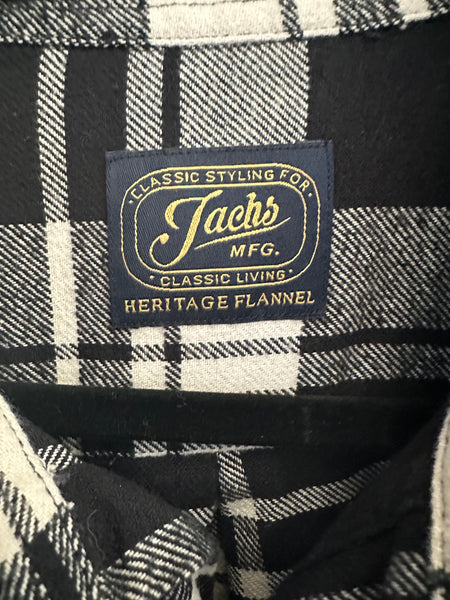 Jachs Mfg. Mens Heritage Black & White Flannel