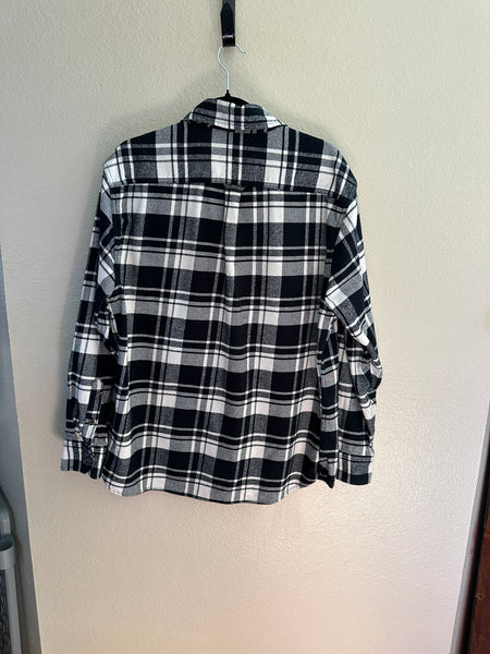 Jachs Mfg. Mens Heritage Black & White Flannel