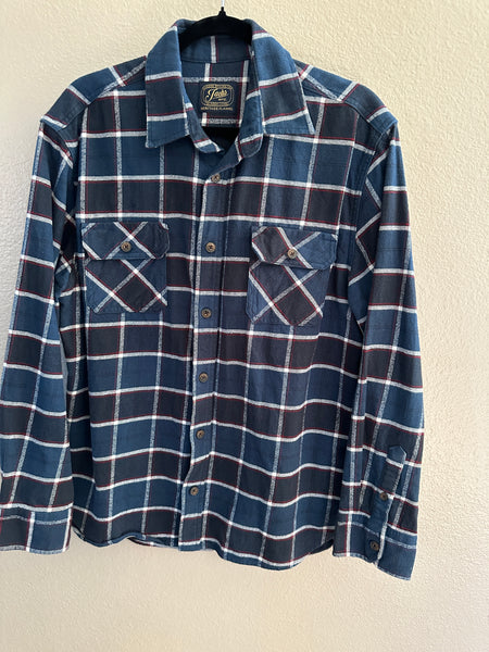 Jachs Mfg. Mens Heritage Blue & White Flannel