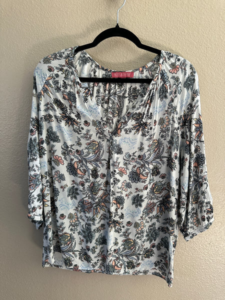 Rose & Thyme Floral Blouse