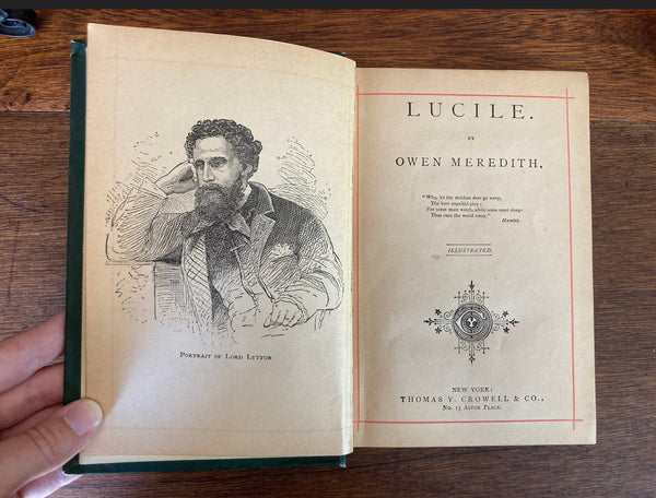 1800s Hardcover Lucile by Owen Meredith