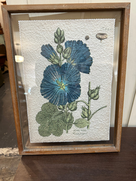 Framed Wall Decor with Floral