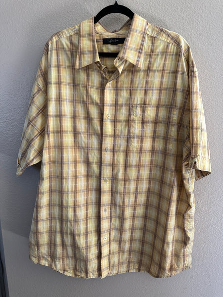 Sean John Yellow Button Down Shirt