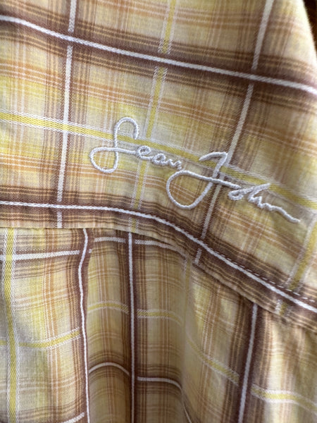 Sean John Yellow Button Down Shirt