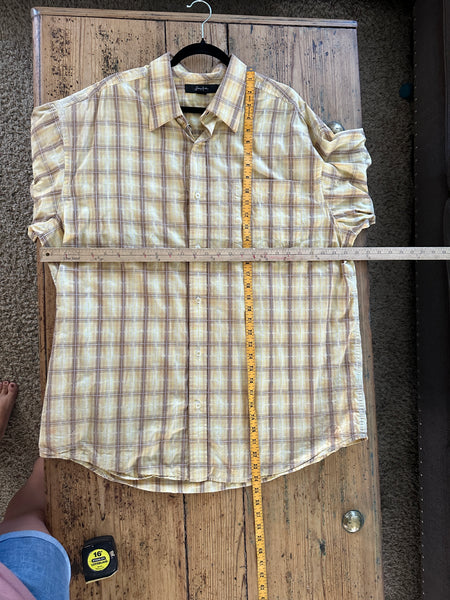 Sean John Yellow Button Down Shirt