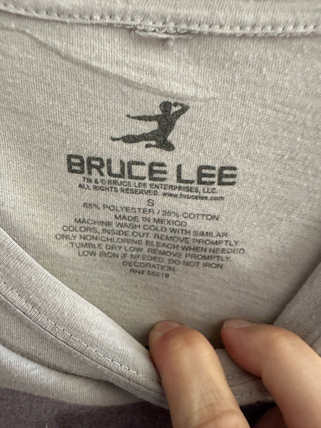 Bruce Lee Gray Graphic T-Shirt