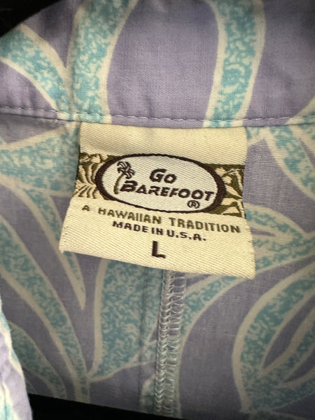 Go Barefoot Purple Hawaiian Women's Blouse